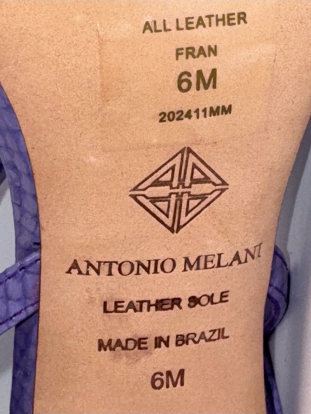 Antonio Melani Fran Embossed Leather Heels Strappy Dress Sandals Women’s 6 - Picture 11 of 11